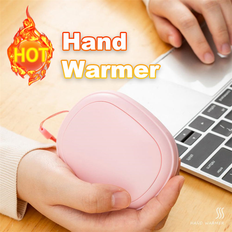 Mini Cute Shaped Hand Warmer USB Rechargeable Electric Hands Heater for Winter Outdoor Traveling Hiking Use Double-Sided Heating
