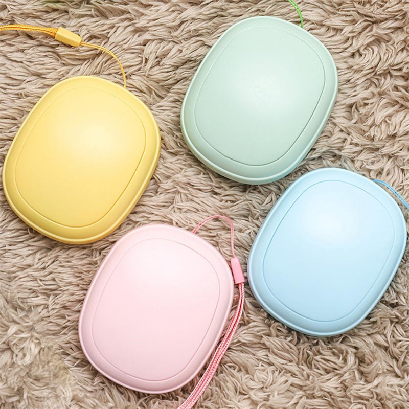 Mini Cute Shaped Hand Warmer USB Rechargeable Electric Hands Heater for Winter Outdoor Traveling Hiking Use Double-Sided Heating