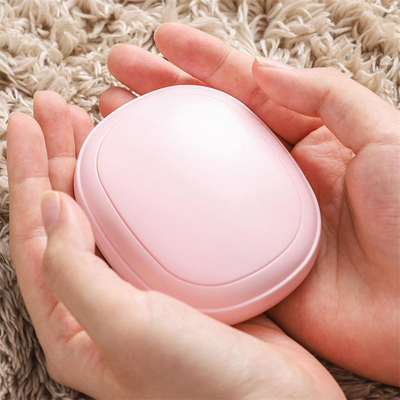 Mini Cute Shaped Hand Warmer USB Rechargeable Electric Hands Heater for Winter Outdoor Traveling Hiking Use Double-Sided Heating