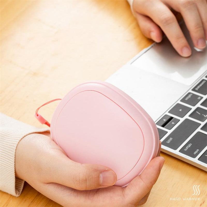 Mini Cute Shaped Hand Warmer USB Rechargeable Electric Hands Heater for Winter Outdoor Traveling Hiking Use Double-Sided Heating